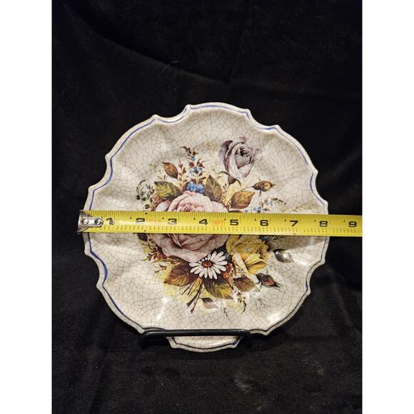 Lami Italy Fruit Decorative Plates (2) Fruit Leaves Basket Melamine 8 inches - Picture 6 of 7